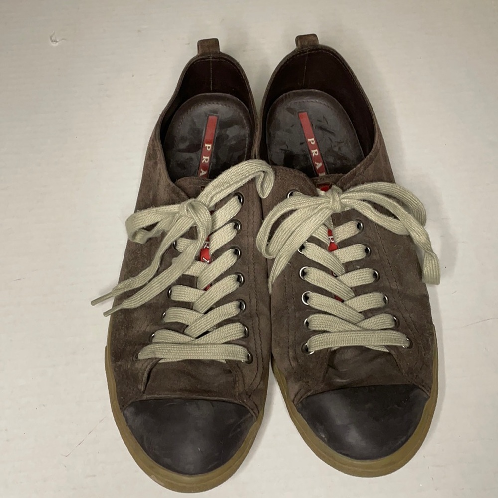 Prada Brown Suede Sneaker Trainers